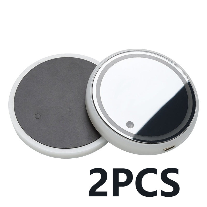 Posavasos colorido con luz LED, posavasos con carga solar y USB, antideslizante, luz ambiental para coche, automático.