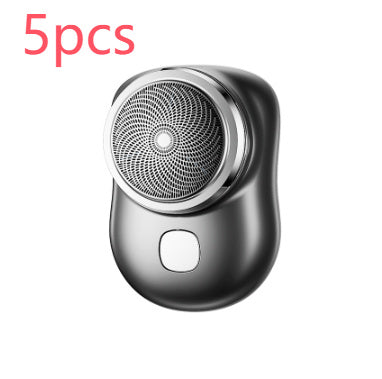 Mini afeitadora facial inalámbrica portátil, recargable por USB, eléctrica, en seco y húmedo, sin dolor, tamaño pequeño, para hombres.