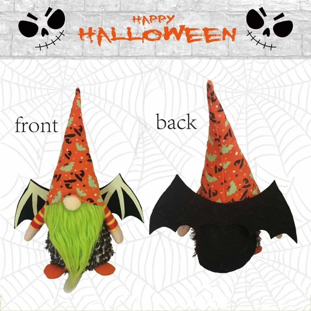 Murciélagos brillantes de Halloween, muñecos sin rostro, decoraciones de Halloween