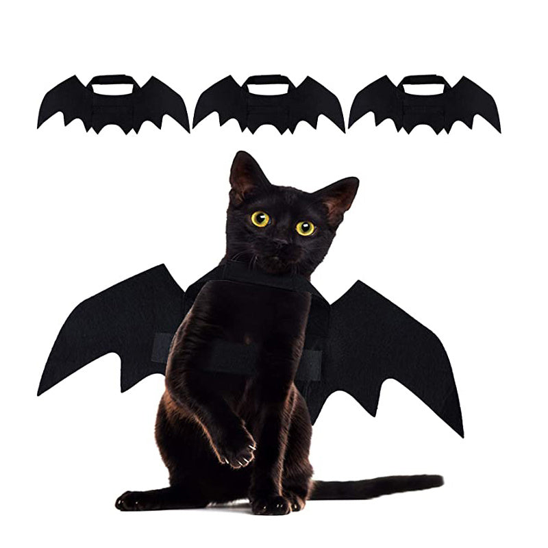 Alas de murciélago para Halloween, accesorios creativos para Halloween, suministros para mascotas, decoración de Halloween, suministros para mascotas, alas de gato para Halloween, suministros para mascotas