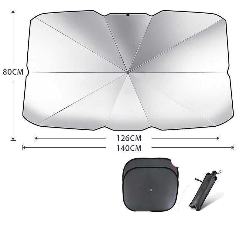 Parasol plegable para parabrisas de coche, protección UV, aislamiento térmico, cubierta para ventana delantera, protector interior, gadgets de verano