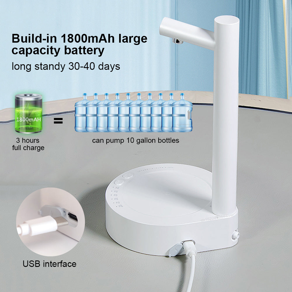 Dispensador de agua eléctrico de escritorio, dispensador automático, dispensador de agua recargable.