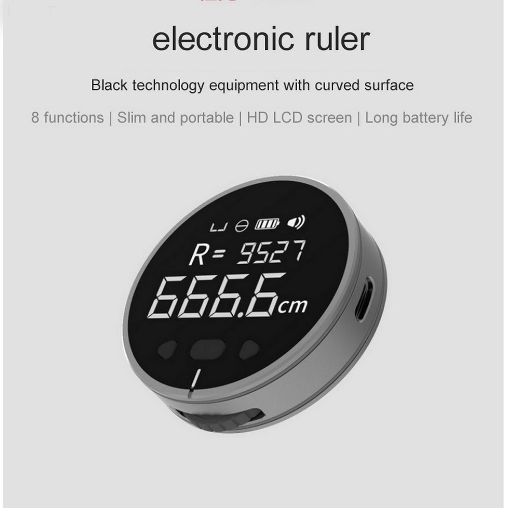 Instrumento de medición de distancia, regla de medición electrónica, cinta métrica, LCD digital de alta definición, herramienta de regla de medición electrónica de alta precisión