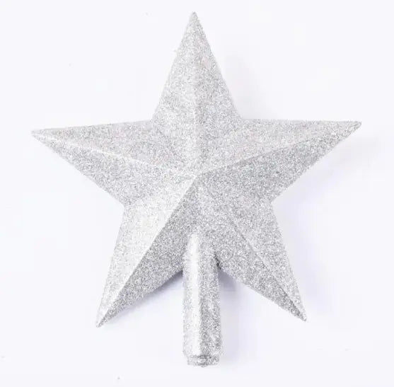 3D Gold Glitter Star Tree Topper