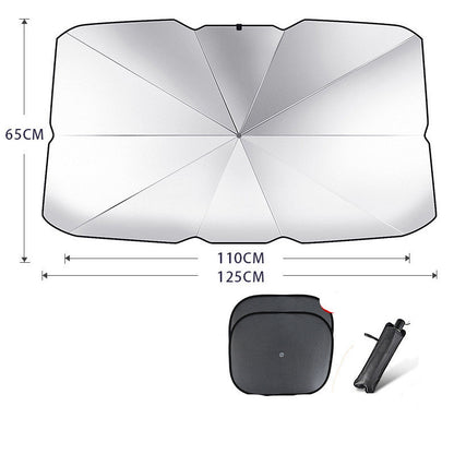 Parasol plegable para parabrisas de coche, protección UV, aislamiento térmico, cubierta para ventana delantera, protector interior, gadgets de verano