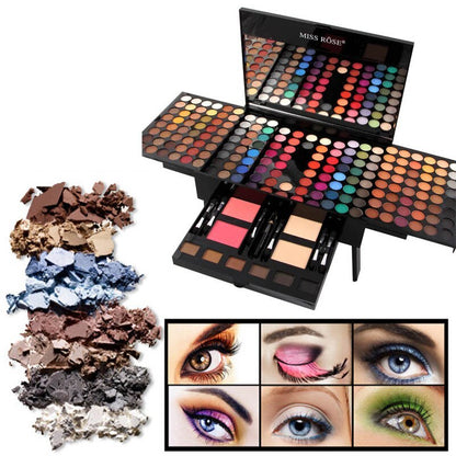 Paleta de maquillaje personalizada con forma de piano, 180 colores, sombras de ojos y rubor