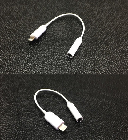 Compatible con Apple, adaptador de auriculares para iPhone 7, cable convertidor de auriculares Lightning a audio de 3,5 mm.