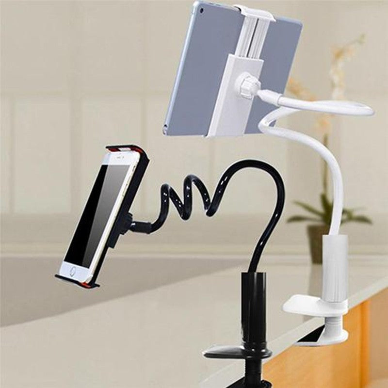 Soporte flexible para teléfono móvil y tableta con base en espiral de 360 grados