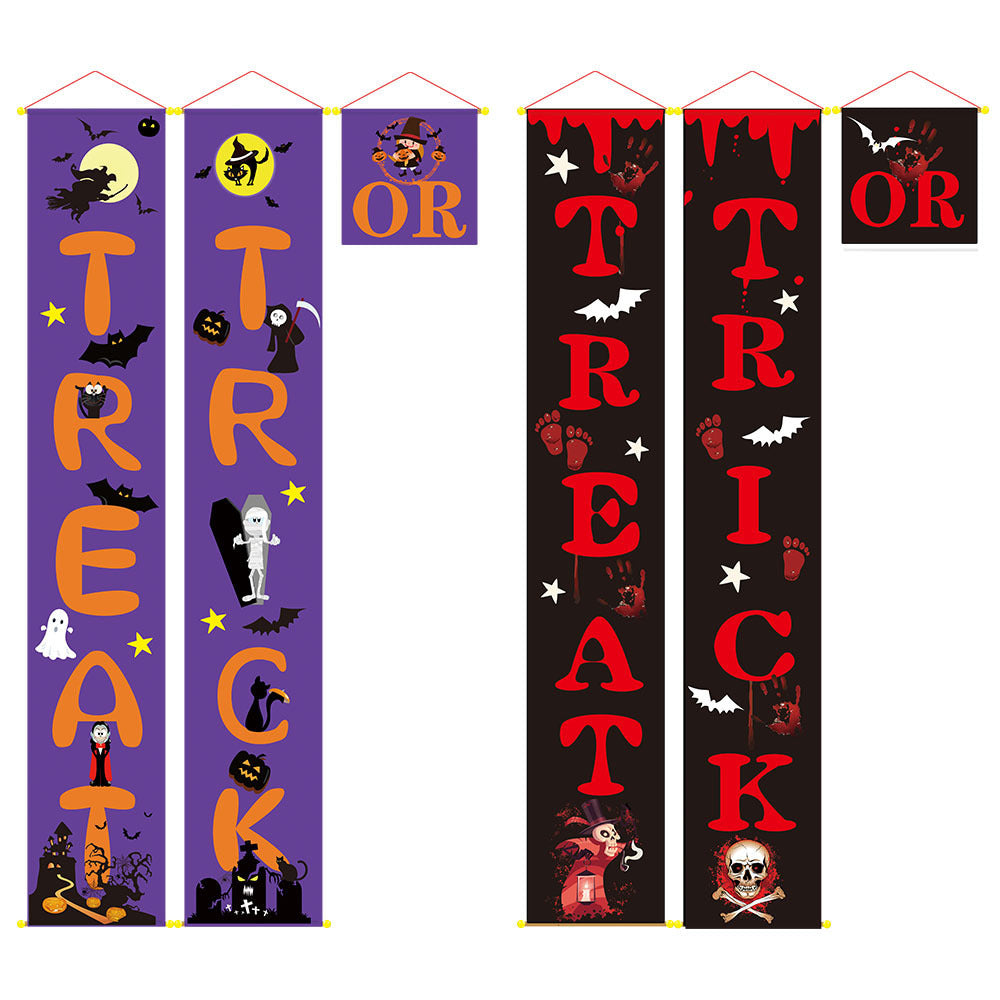 Banner de decoración de Halloween para exteriores con pares de Halloween