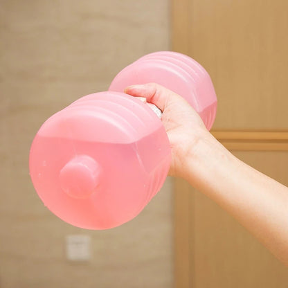 Mancuernas de agua para culturismo, pesas para adelgazar, fitness, equipo de gimnasio, yoga para entrenamiento, deporte, botella de plástico, ejercicio.