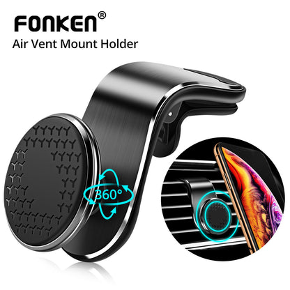 Soporte magnético para teléfono de coche, soporte magnético para ventilación de aire, soporte para teléfono inteligente, soporte giratorio para coche