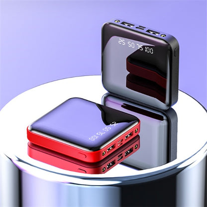 Mini banco de energía de 20000 mAh con pantalla digital y espejo portátil