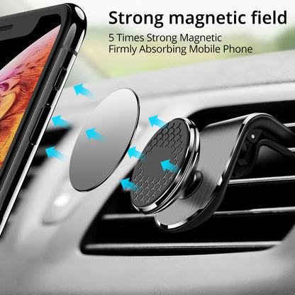 Soporte magnético para teléfono de coche, soporte magnético para ventilación de aire, soporte para teléfono inteligente, soporte giratorio para coche