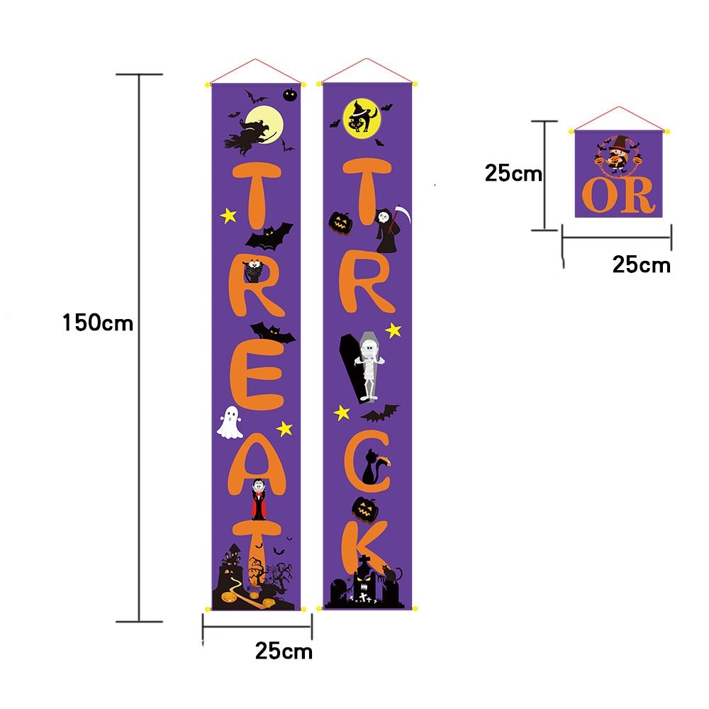 Banner de decoración de Halloween para exteriores con pares de Halloween