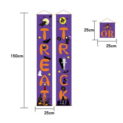 Banner de decoración de Halloween para exteriores con pares de Halloween