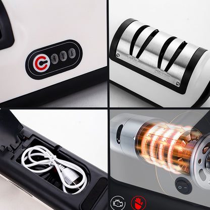 Usb Afilador de cuchillos eléctrico recargable SB, herramienta de cocina automática y ajustable para afilar rápidamente cuchillos, tijeras y amoladoras.
