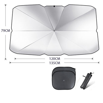 Parasol plegable para parabrisas de coche, protección UV, aislamiento térmico, cubierta para ventana delantera, protector interior, gadgets de verano