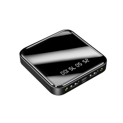 Mini banco de energía de 20000 mAh con pantalla digital y espejo portátil