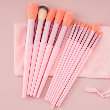 Juego de 13 brochas de maquillaje, corrector, rubor, sombra de ojos, iluminador, base, herramientas de belleza cosméticas.