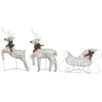 Reindeer & Sleigh Christmas Decoration with 60 LEDs