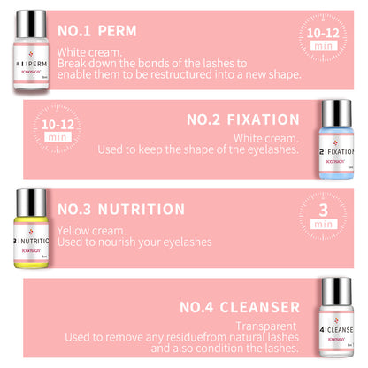 Kit de levantamiento de pestañas ICONSIGN, kit de permanente de pestañas, rizador de pestañas, herramientas de maquillaje de ojos