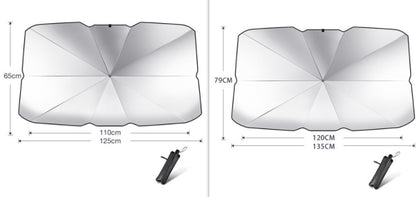 Parasol plegable para parabrisas de coche, protección UV, aislamiento térmico, cubierta para ventana delantera, protector interior, gadgets de verano