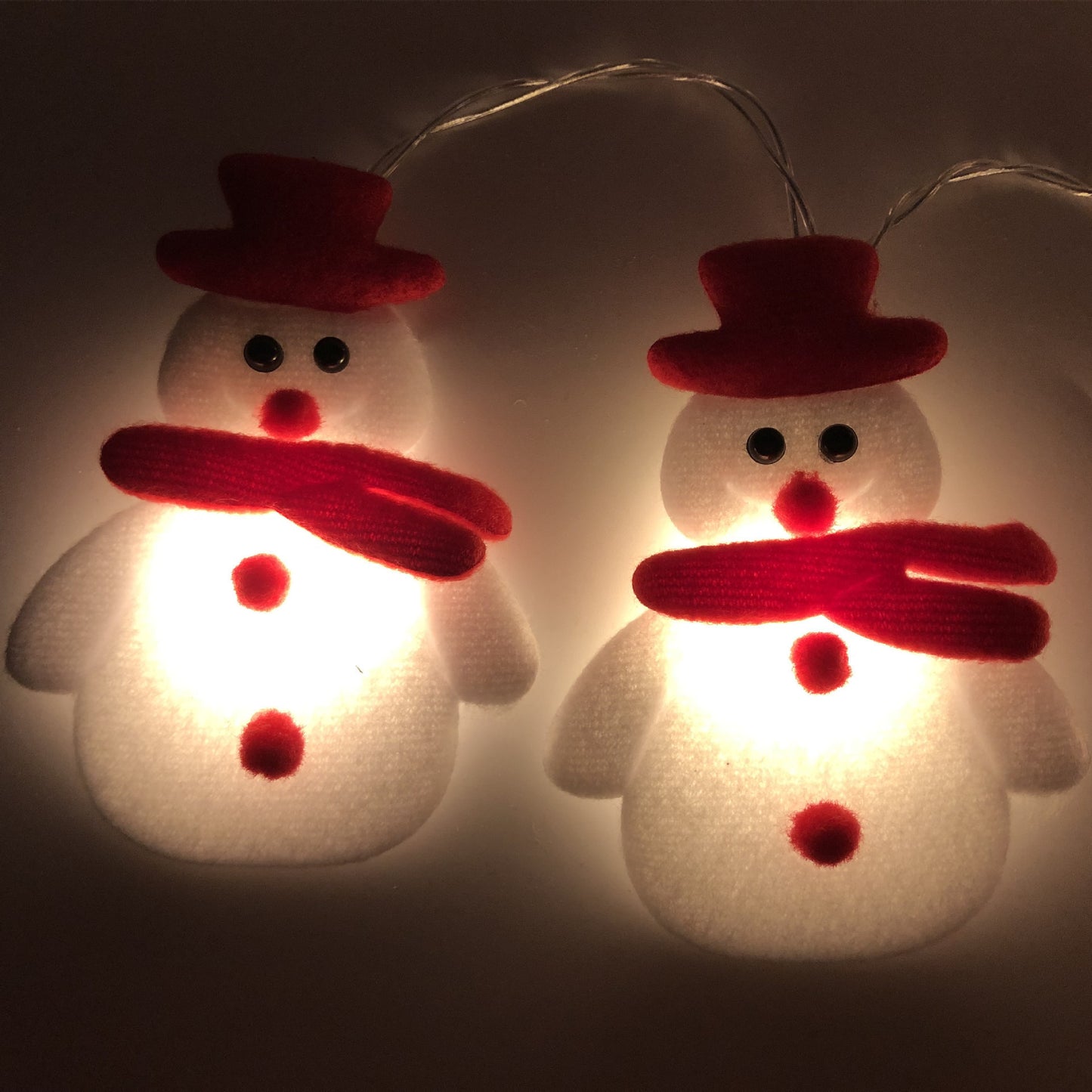 Guirnalda de luces LED con forma de muñeco de nieve para decoración navideña, decoración para el hogar, adorno navideño de Año Nuevo
