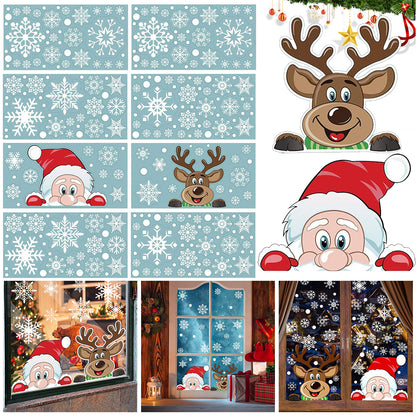 Christmas Snowflake Window Stickers (4 Sheets)