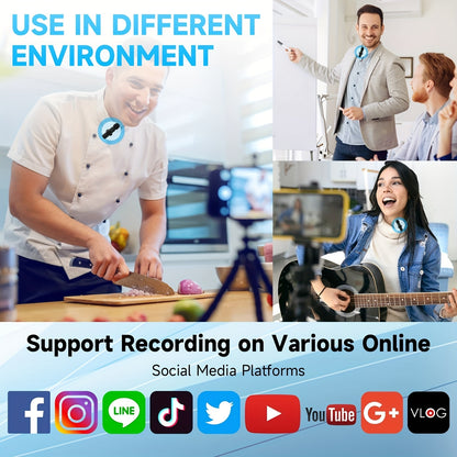 Wireless Lavalier Microphone for iPhone