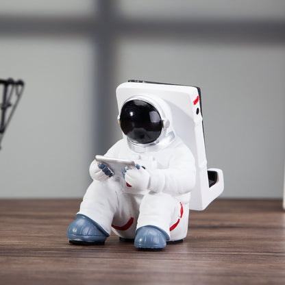 Soporte para teléfono móvil con diseño de astronauta, ideal para estudiantes, ideal como regalo creativo, decoración de escritorio pequeña.