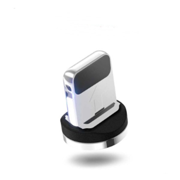 Compatible con Apple, cable de datos de transmisión magnética con luz fluida para iPhone y Android Tipo C