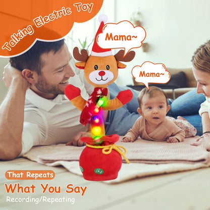 Dancing Christmas Plush Toy – Singing, Recording & Talking Back (Penguin / Moose)