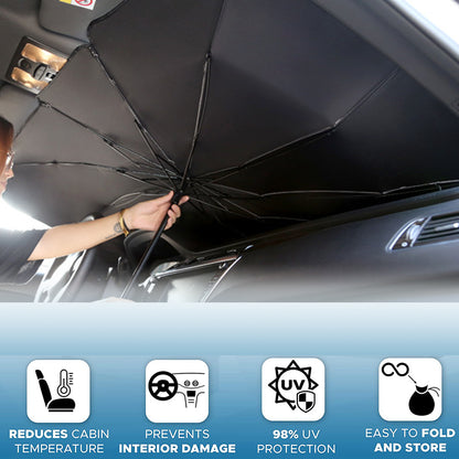 Parasol plegable para parabrisas de coche, protección UV, aislamiento térmico, cubierta para ventana delantera, protector interior, gadgets de verano