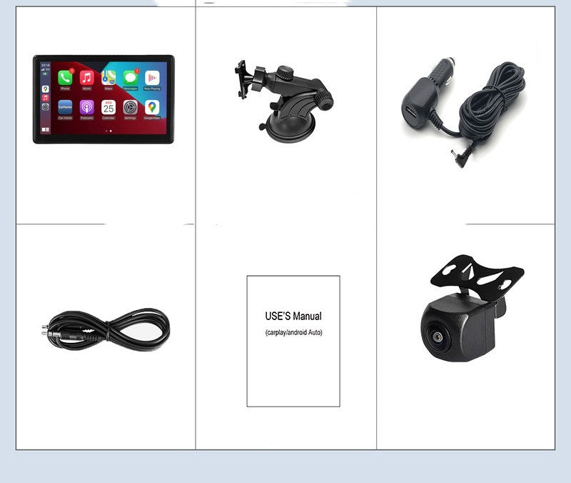 Pantalla inteligente IPS portátil para coche, pantalla de proyección inalámbrica, Carplay, Android AUTO