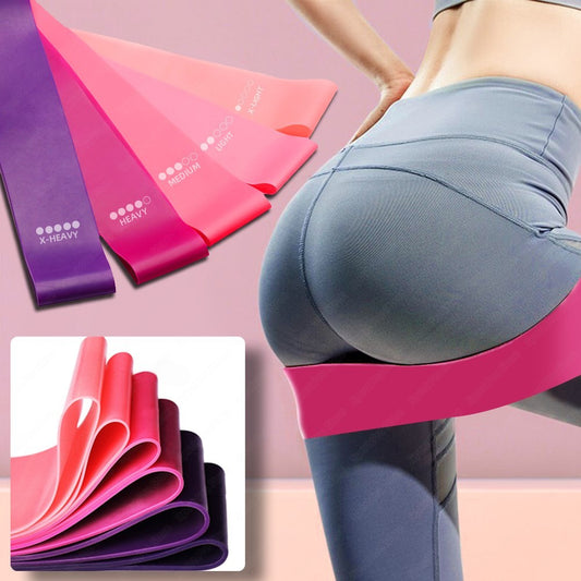 Bandas de resistencia elásticas para glúteos, culturismo, fitness, ligas de gimnasio, mini yoga