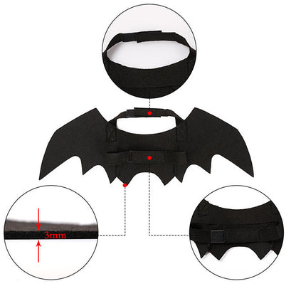 Alas de murciélago para Halloween, accesorios creativos para Halloween, suministros para mascotas, decoración de Halloween, suministros para mascotas, alas de gato para Halloween, suministros para mascotas