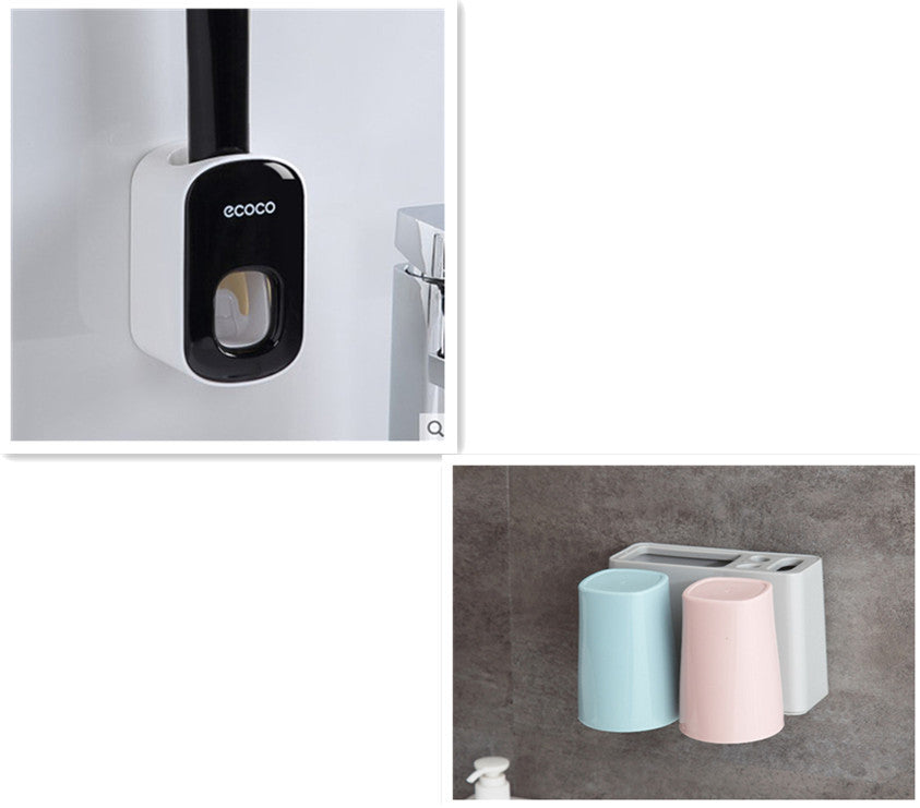 Wall-Mounted Automatic Toothpaste Dispenser Set