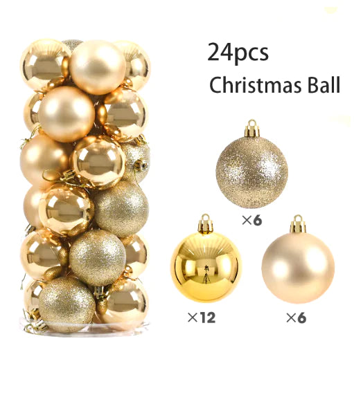 24-Pack Christmas Tree Ornaments