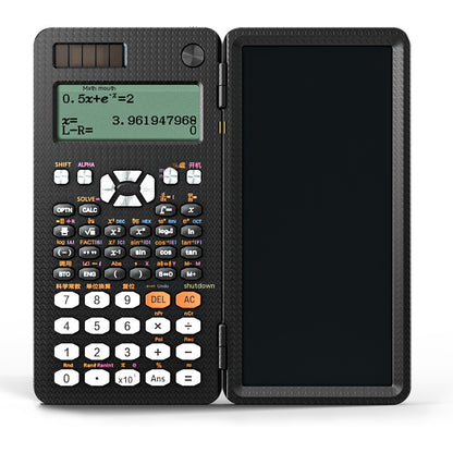 Calculadora científica plegable 2 en 1, tableta de escritura a mano, calculadora con función de aprendizaje, calculadora científica de escritorio plegable.