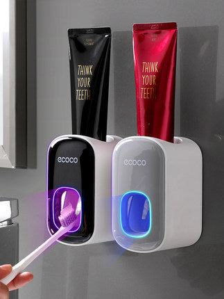 Wall-Mounted Automatic Toothpaste Dispenser Set