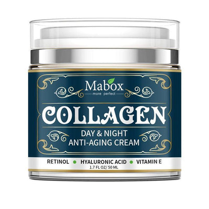Crema facial hidratante de colágeno, productos para el cuidado de la piel, crema facial antienvejecimiento, hidratante y eliminador de arrugas.