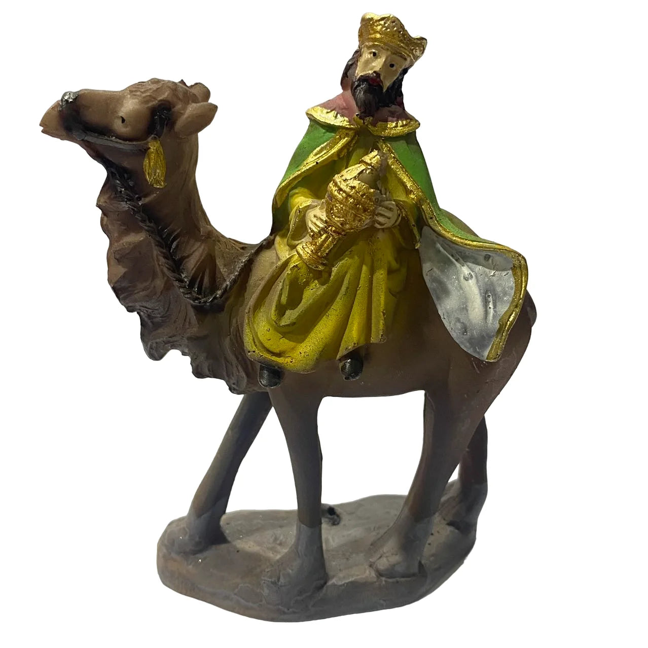 Mercado Maxia - set de figuras de belén 3 reyes magos camello para decoración navideña de reyes magos