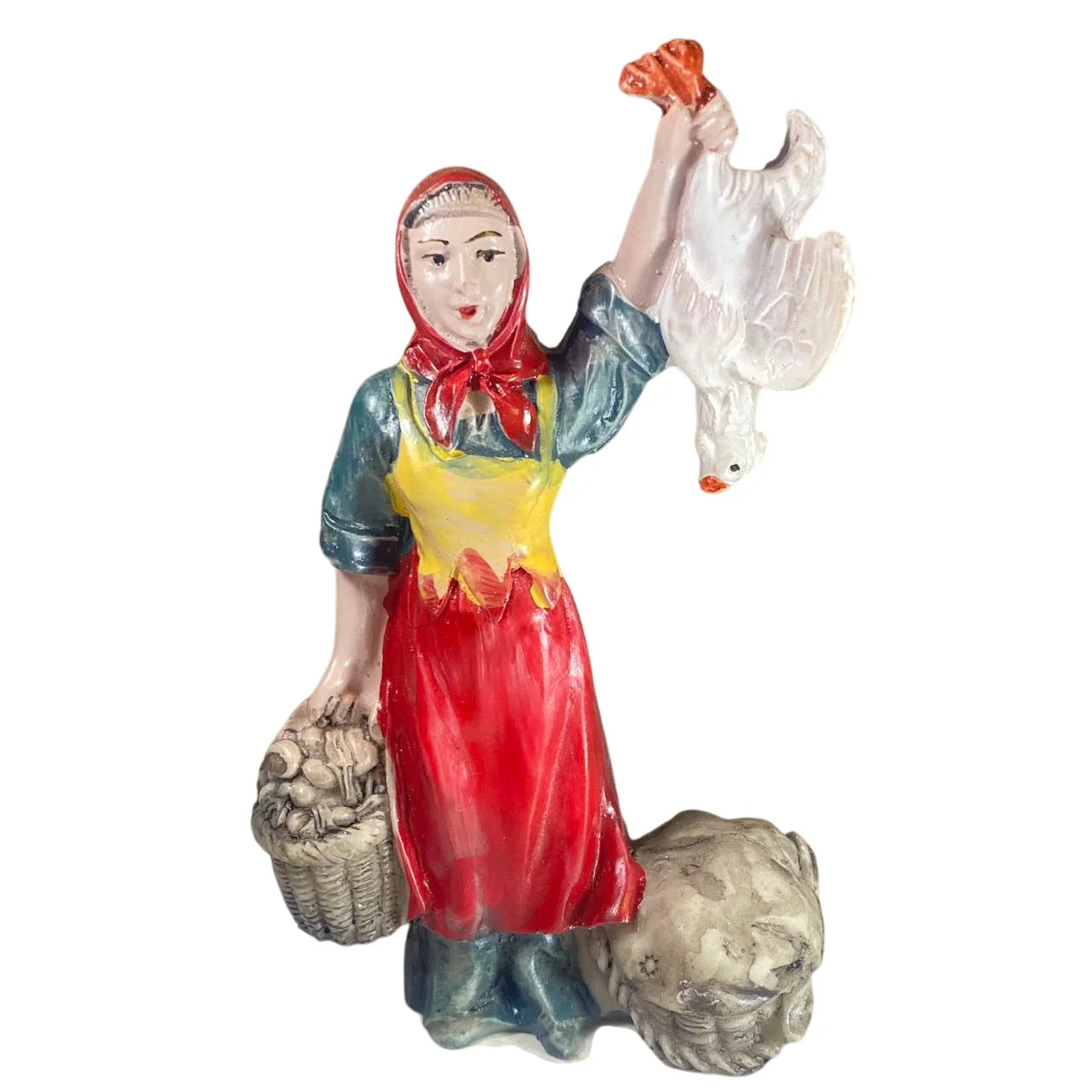 Figuras de belén pastora / artesano hombre 12 piezas para el belén navideño - 10cm decoración en resina, marca gerimport