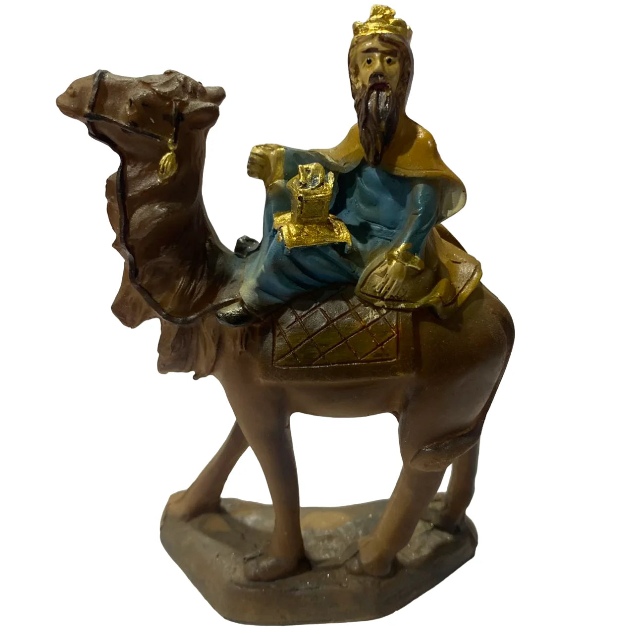 Mercado Maxia - set de figuras de belén 3 reyes magos camello para decoración navideña de reyes magos