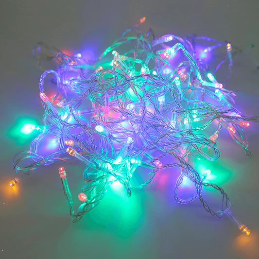 Cortina de luces navideñas para árbol - guirnalda decorativa