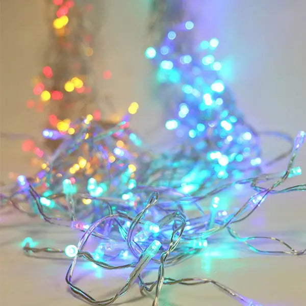 Cortina de luces navideñas para árbol - guirnalda decorativa