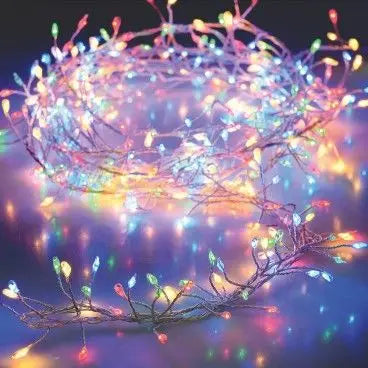 Cortina de luces navideñas para árbol - guirnalda decorativa