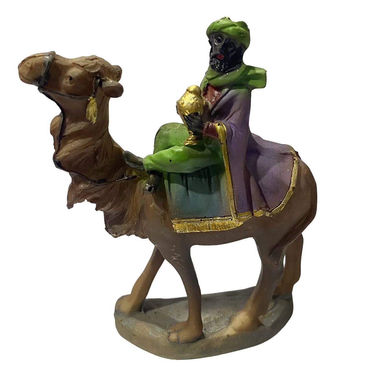 Mercado Maxia - set de figuras de belén 3 reyes magos camello para decoración navideña de reyes magos
