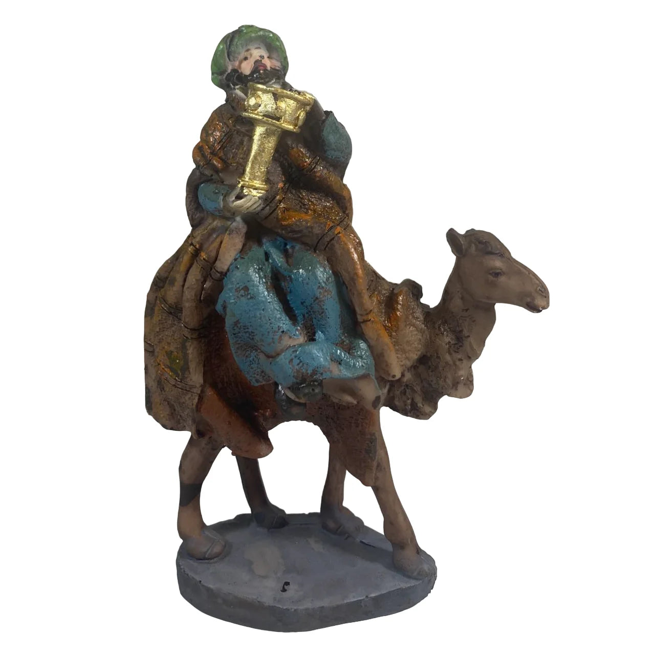 Mercado Maxia - set de figuras de belén 3 reyes magos camello para decoración navideña de reyes magos