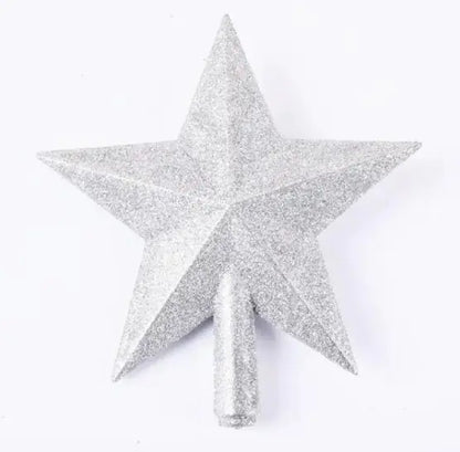 3D Gold Glitter Star Tree Topper